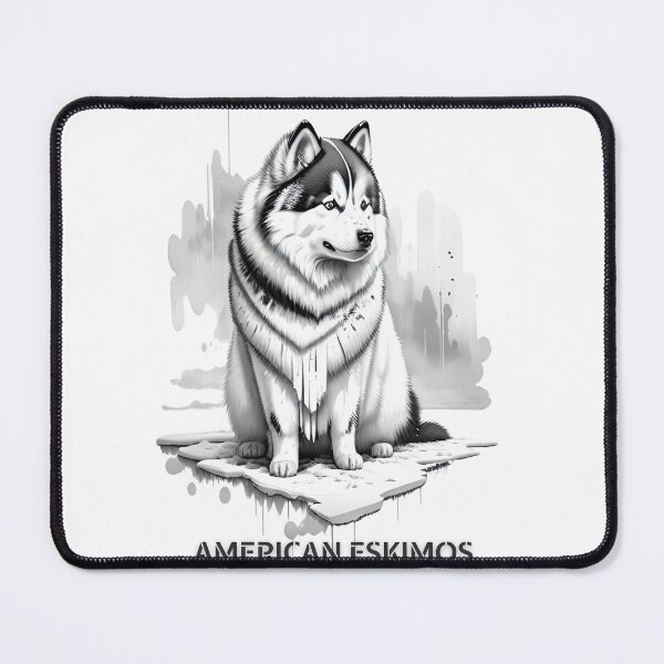Item preview, American Eskimo dog brush sketch by CallisC Arts  designed and sold by CallisC-Arts.