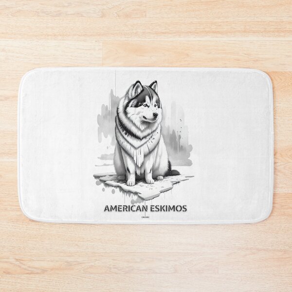 Item preview, American Eskimo dog brush sketch by CallisC Arts  designed and sold by CallisC-Arts.