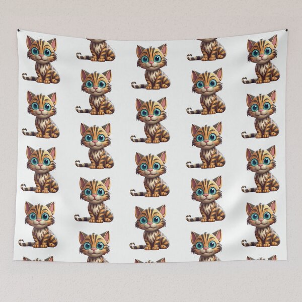 Item preview, Charming Cartoon-Style Cat Meow designed and sold by SADStyleDesigns.