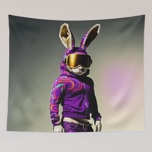Item preview, Leo powder snow - The fastest rabbit on skis designed and sold by Pixelboys.