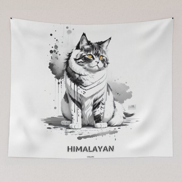 Item preview, Himalayan cat brush sketch by CallisC Arts  designed and sold by CallisC-Arts.