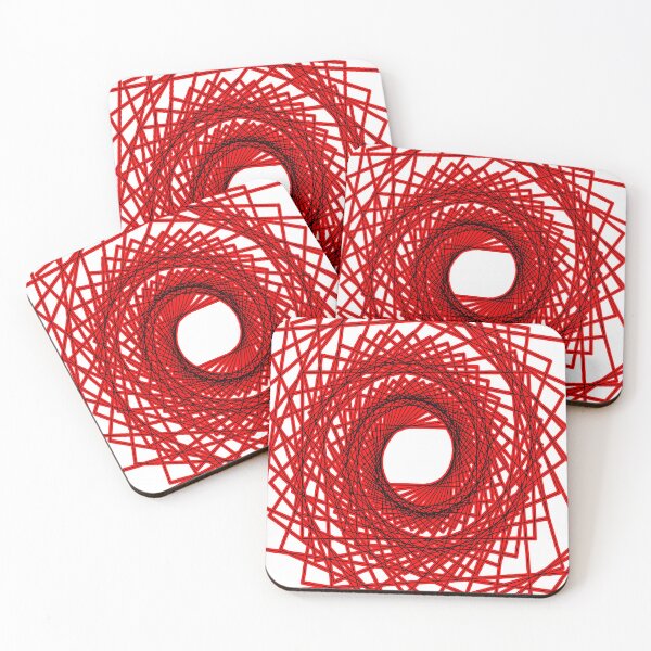Item preview, Abstract geometric pattern - red. designed and sold by K.S ART.