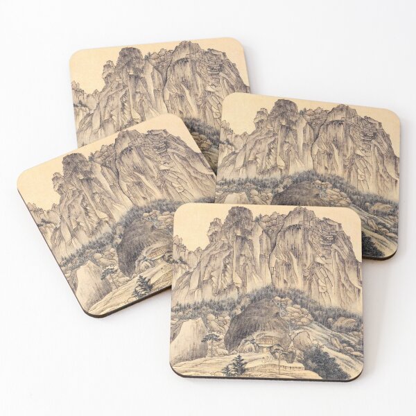 Item preview, Korean Painting Minhwa Geumgangsan Mountain Painting Album designed and sold by tangerinemars.