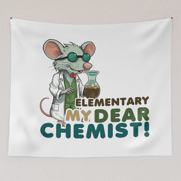 Item preview, Elementary my dear Chemist - Classic T-shirt Design designed and sold by PrintMastery.