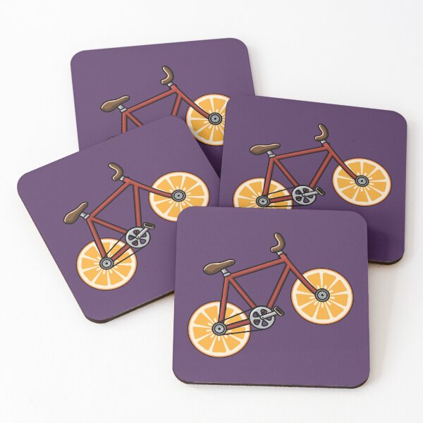 Item preview, Orange bicycle slice wheels  designed and sold by Donutlovers.