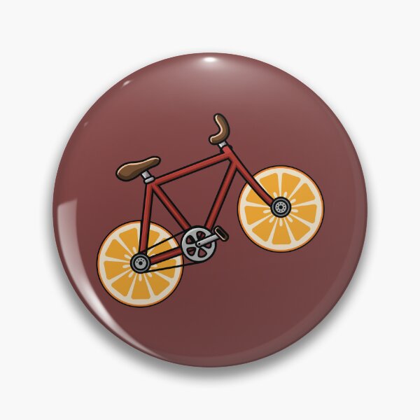 Item preview, Orange bicycle slice wheels  designed and sold by Donutlovers.