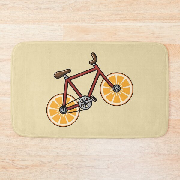 Item preview, Orange bicycle slice wheels  designed and sold by Donutlovers.