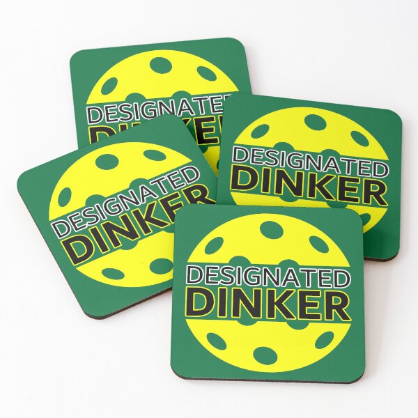 Item preview, Designated DINKer - Funny PICKLEBALL player humor - DINK responsibly - pickleball paddle - I LOVE PICKLEBALL designed and sold by originalsusie.
