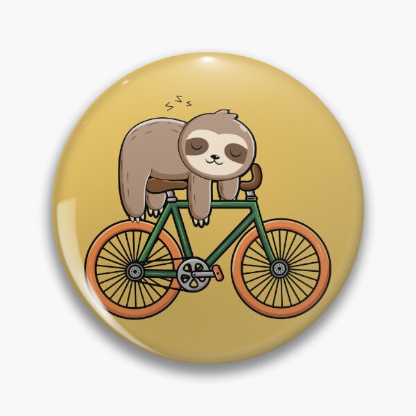Item preview, Cute sloth sleeping on a bicycle  designed and sold by Donutlovers.