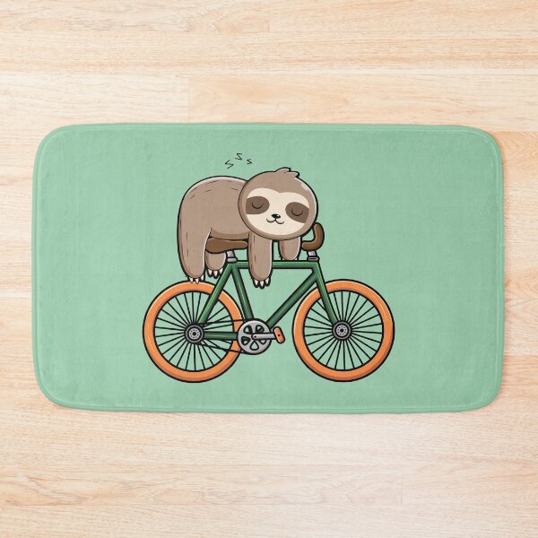 Item preview, Cute sloth sleeping on a bicycle  designed and sold by Donutlovers.