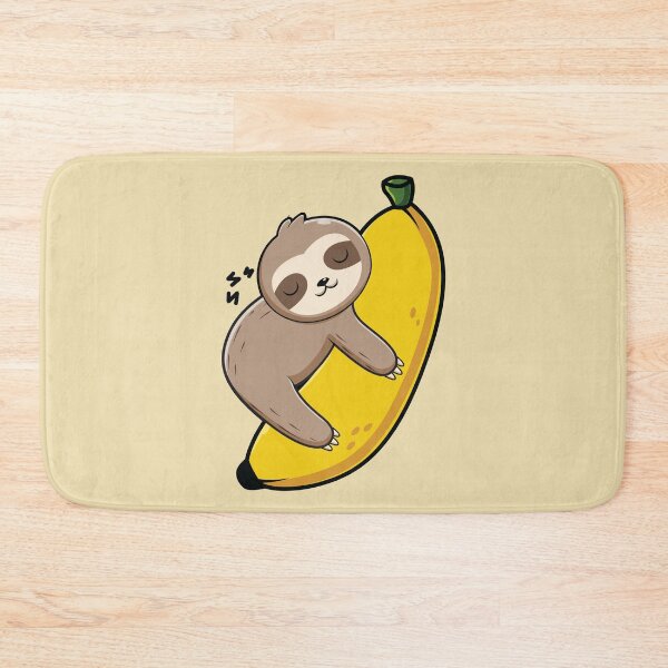 Item preview, Cute sloth sleeping on a banana fruit  designed and sold by Donutlovers.