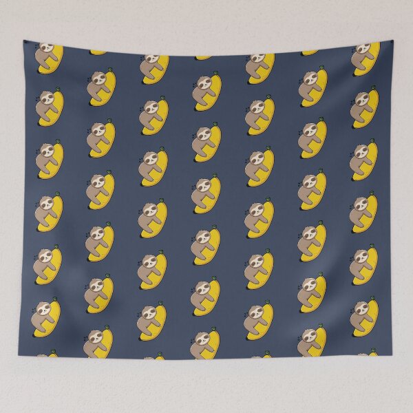Item preview, Cute sloth sleeping on a banana fruit  designed and sold by Donutlovers.
