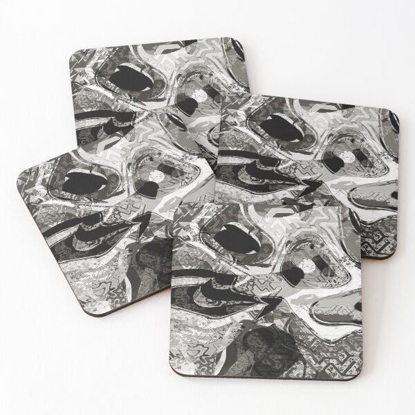 Item preview, Abstract Monochrome Pattern with Geometric Shapes designed and sold by Trevor Hirst.