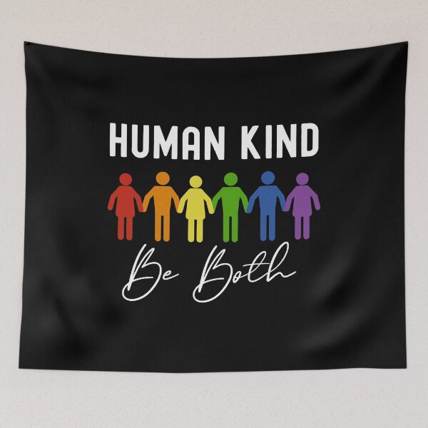 Item preview, Human Kind Be Both LGBTQ Pride Month Inspirational designed and sold by Designer-Girl.