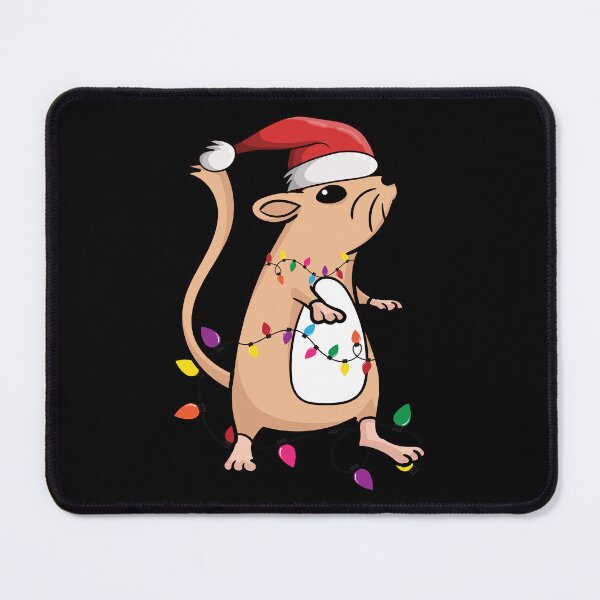Item preview, Funny gerbil mouse with christmas lights designed and sold by Donutlovers.