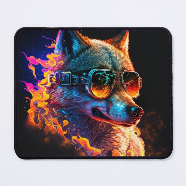 Item preview, Cyber Fire Wolf designed and sold by AxeWave.