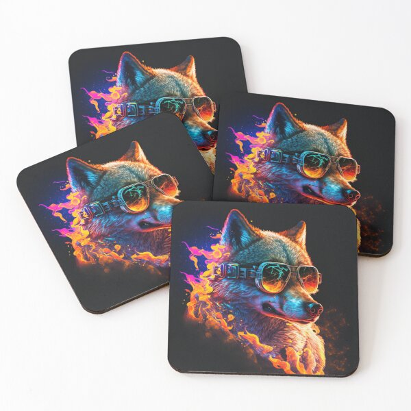 Item preview, Cyber Fire Wolf designed and sold by AxeWave.