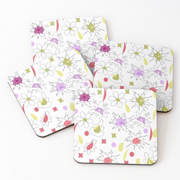 Item preview, White Doodle Flower Art designed and sold by Mehwish.