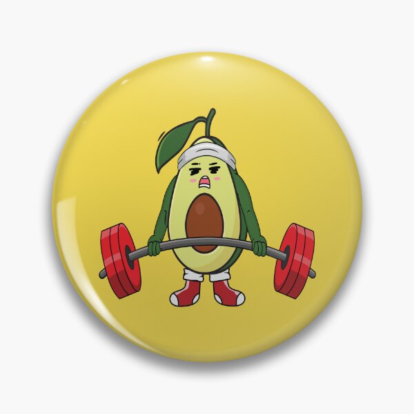 Item preview, Funny avocado lifting heavy weights  designed and sold by Donutlovers.