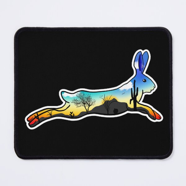 Item preview, Desert sunrise jack rabbit designed and sold by DarbyHunterArt.