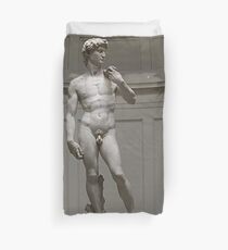 David by Michelangelo Duvet Cover