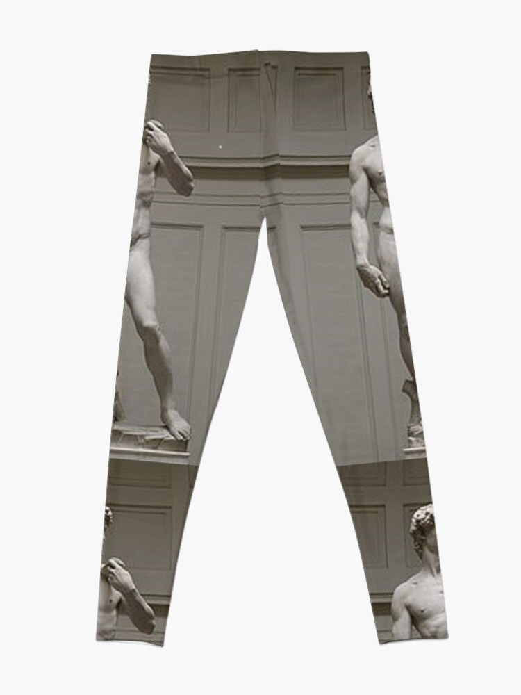 Alternate view of David by Michelangelo #David #Michelangelo #DavidbyMichelangelo #masterpiece Renaissance sculpture Leggings