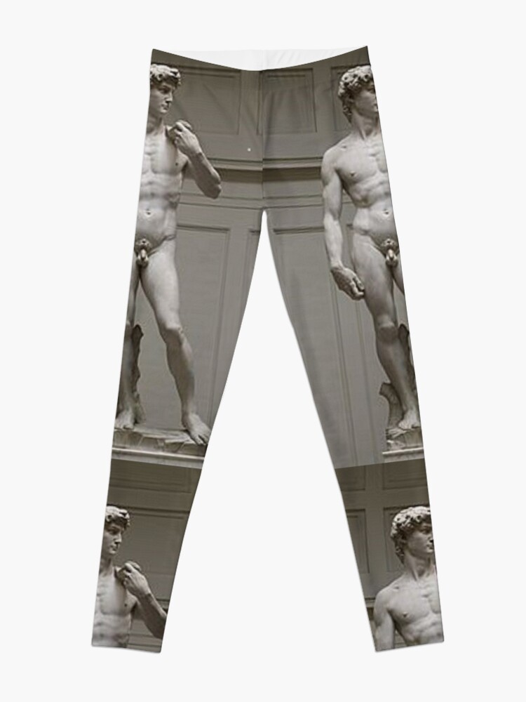 Alternate view of David by Michelangelo #David #Michelangelo #DavidbyMichelangelo #masterpiece Renaissance sculpture Leggings