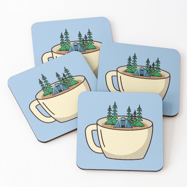 Item preview, Camping on coffee cup  designed and sold by Donutlovers.