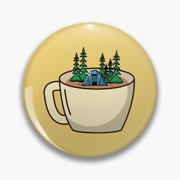 Item preview, Camping on coffee cup  designed and sold by Donutlovers.