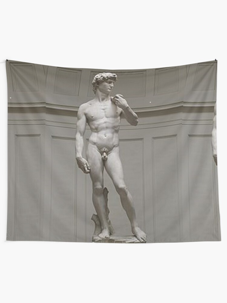 Alternate view of David by Michelangelo #David #Michelangelo #DavidbyMichelangelo #masterpiece Renaissance sculpture Tapestry