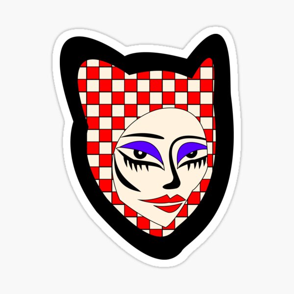 Catwoman is a punk queen Sticker