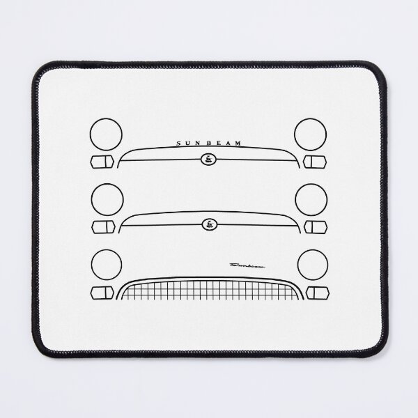 Item preview, Sunbeam Tiger Mk1-2 classic 1960s British car evolution black outlines designed and sold by soitwouldseem.