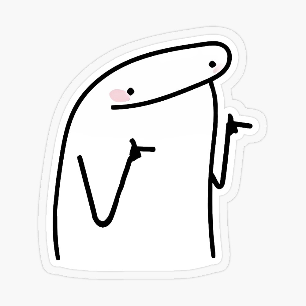 Annoyed Flork with Mug Sticker for Sale by Greyghostsco