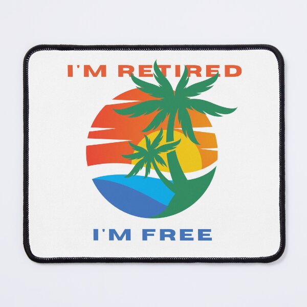 Item preview, am retired, i am free designed and sold by Ball-and-Match.