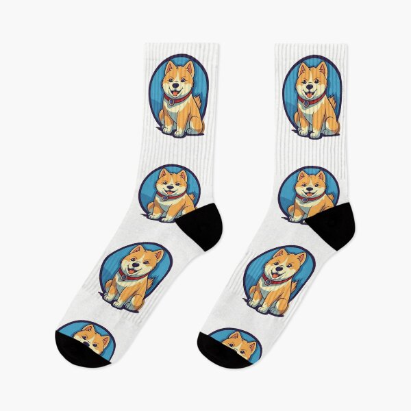 Item preview, Cartoon Cute Akita Inu designed and sold by SADStyleDesigns.