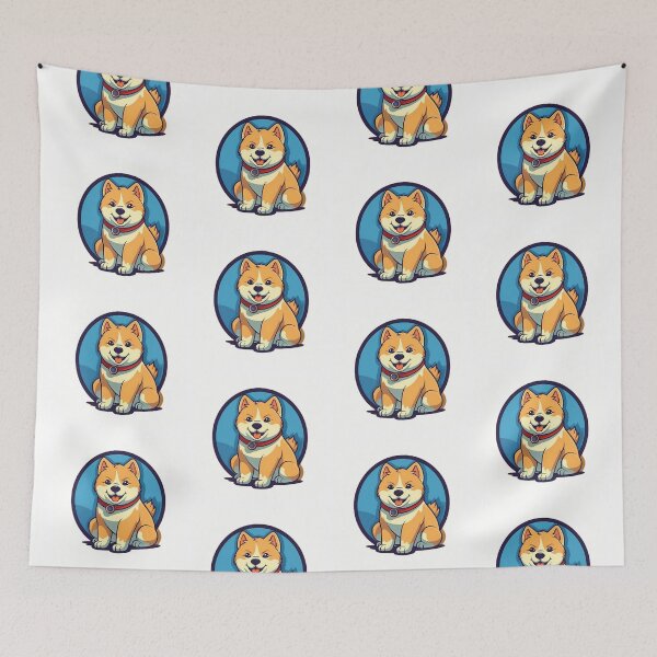 Item preview, Cartoon Cute Akita Inu designed and sold by SADStyleDesigns.