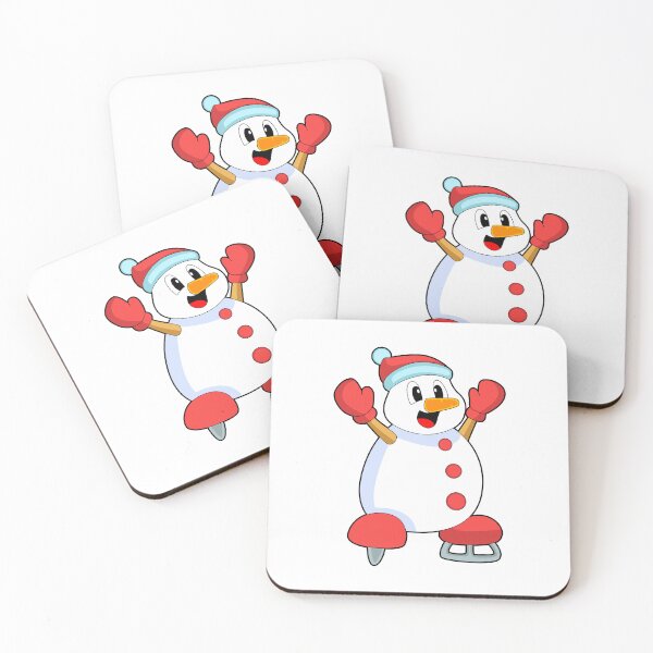 Aperçu de l'œuvre Snowman Ice skating Ice skates créée et vendue par Snabdesign84.