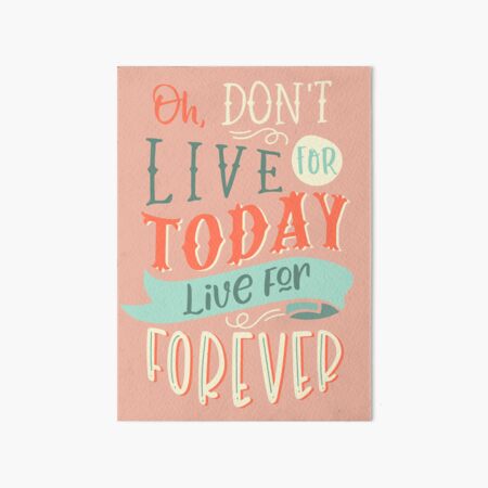 Item preview, Live for Forever (Typography) designed and sold by Paper Bee Gift Shop.
