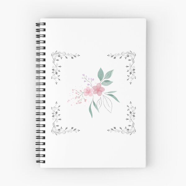 Item preview, Baby pink flower and Greek fret. designed and sold by coffeeflavour.