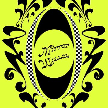 Artwork thumbnail, Mirror Mirror Art Nouveau Funky Sticker by Elizza Martin
