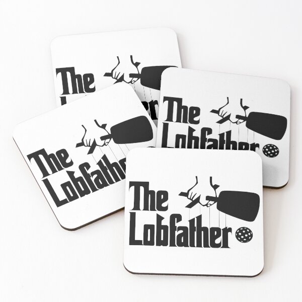 Item preview, The Pickleball Lobfather - A fun black and white graphic inspired by the classic movie and lobbing on the pickleball court designed and sold by GreenCarbon2112.