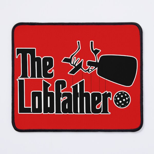 Item preview, The Pickleball Lobfather - A fun black and white graphic inspired by the classic movie and lobbing on the pickleball court designed and sold by GreenCarbon2112.