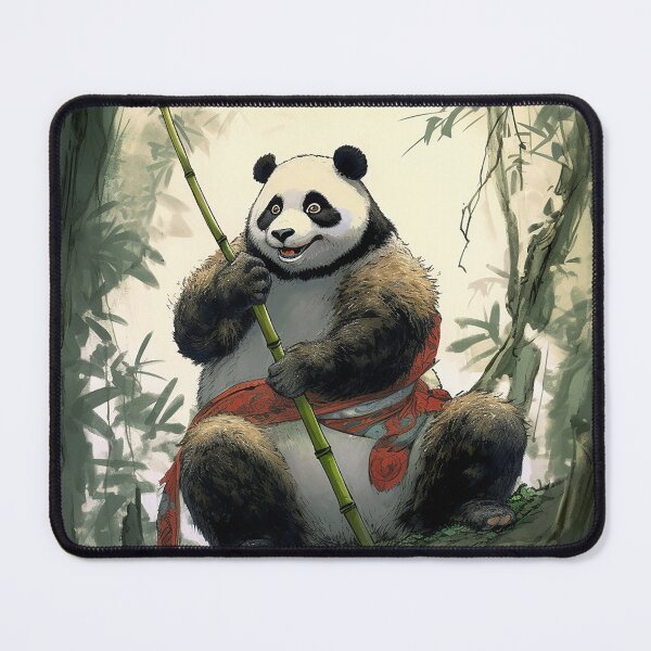 Item preview, A cute panda eats bamboo designed and sold by daiiststyle.