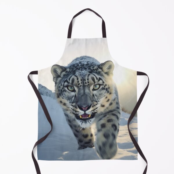 Item preview, Snow Leopard Prowling Towards the Camera at Sunrise designed and sold by NoWayy.