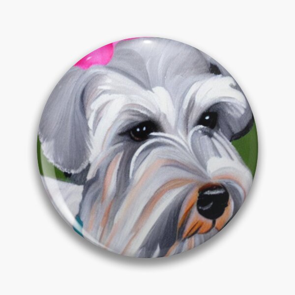 Item preview, mini schnauzer cool cute bow dog designed and sold by awsmdesigns.
