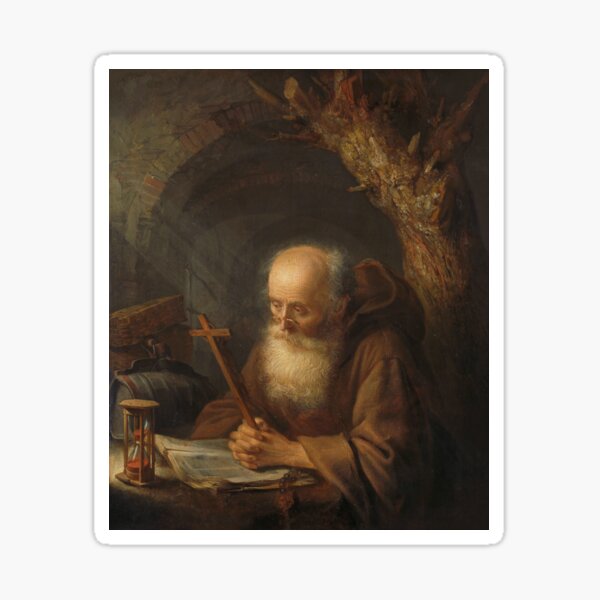 Item preview, A Hermit | Gerard Dou | 1664 designed and sold by CJET.