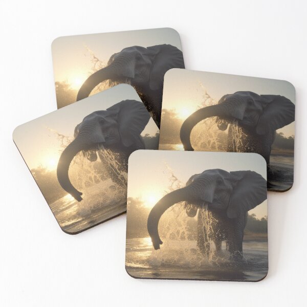 Item preview, Elephant Playing with Water designed and sold by NoWayy.