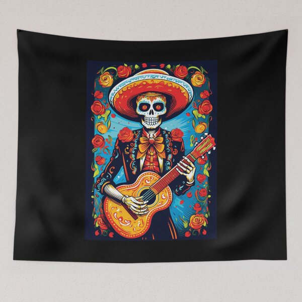 Item preview, Mariachi - Day of the Dead - Día de los Muertos designed and sold by Rickie Pauley.