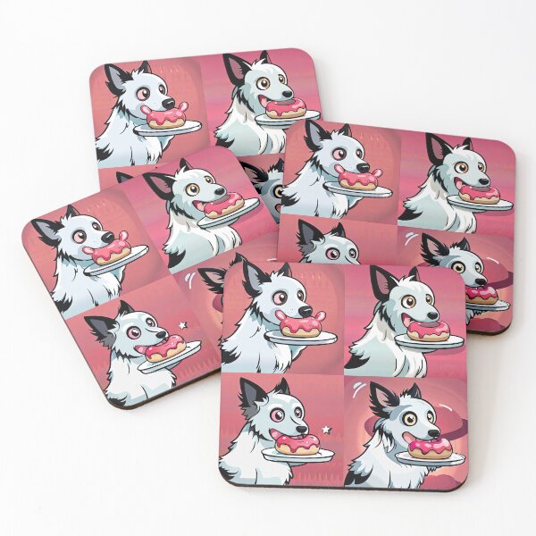Item preview, Indulgent Delight: Dog and Donut - Dog Eating A Donut designed and sold by PoxShops.