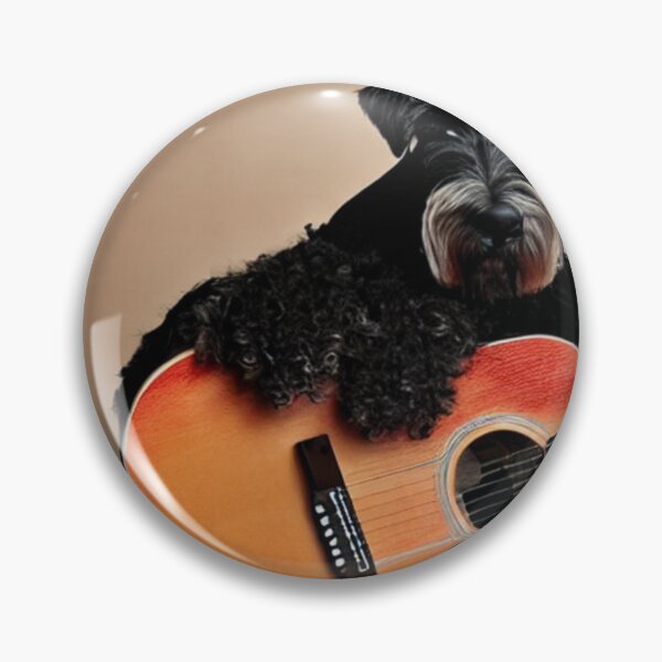 Item preview, dog playing guitar designed and sold by awsmdesigns.